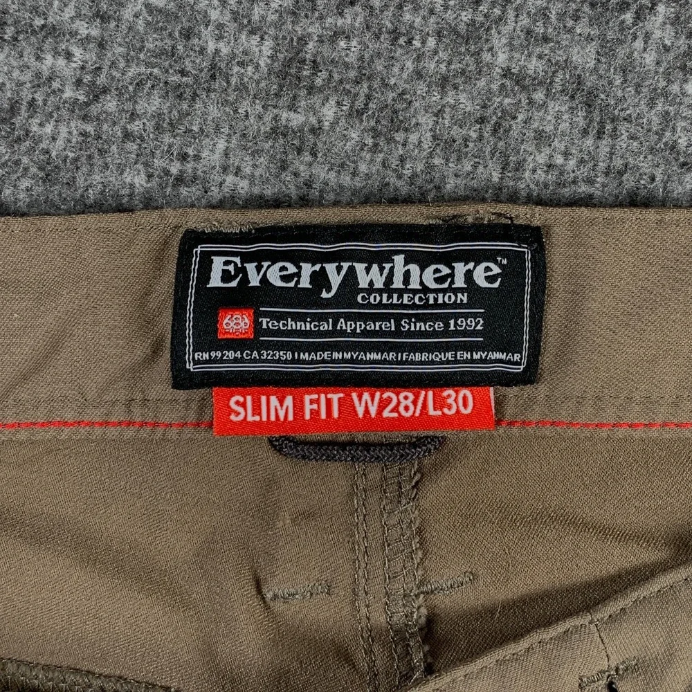 686 Everywhere Pants Men 28x29 Brown Drawstring Outdoor Riding Utility Stretch